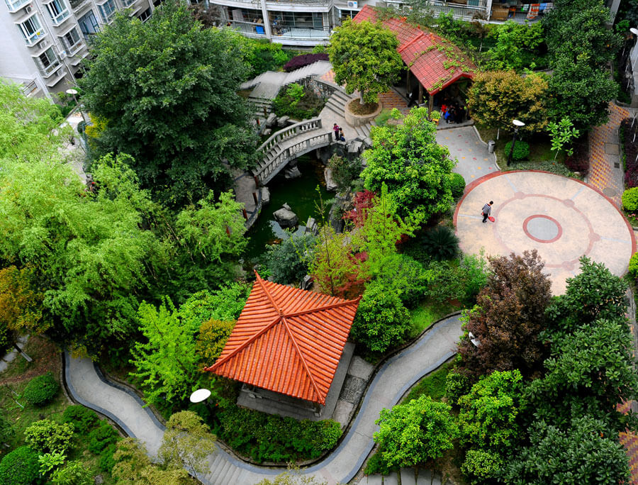 住宅小區(qū)園林綠化設(shè)計(jì)的植物怎么配置？